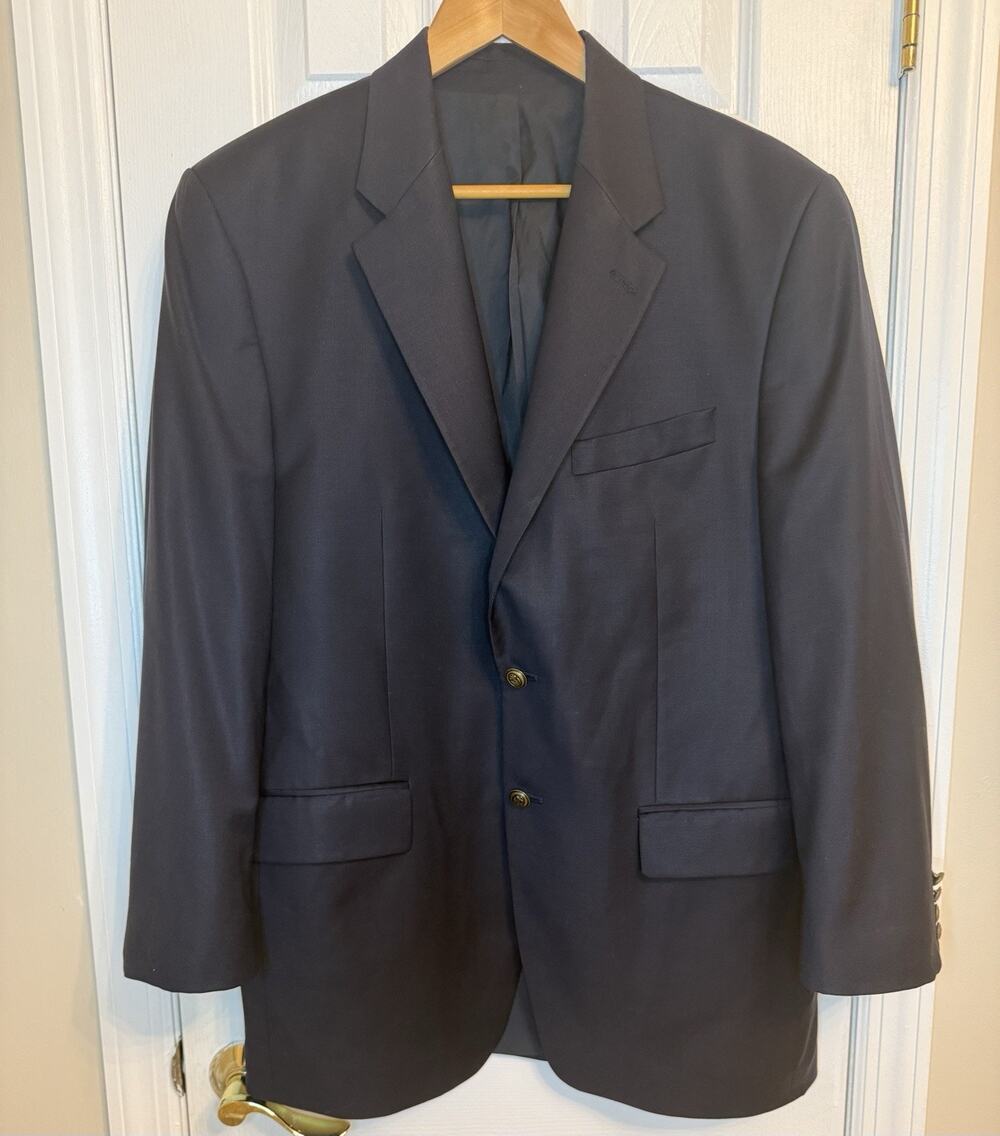 Lauren Ralph Lauren Men's Navy Blue Wool Blazer 42R